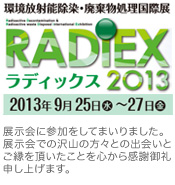 RADIEX 2013に参加いたしました